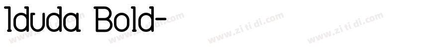 0duda Bold字体转换